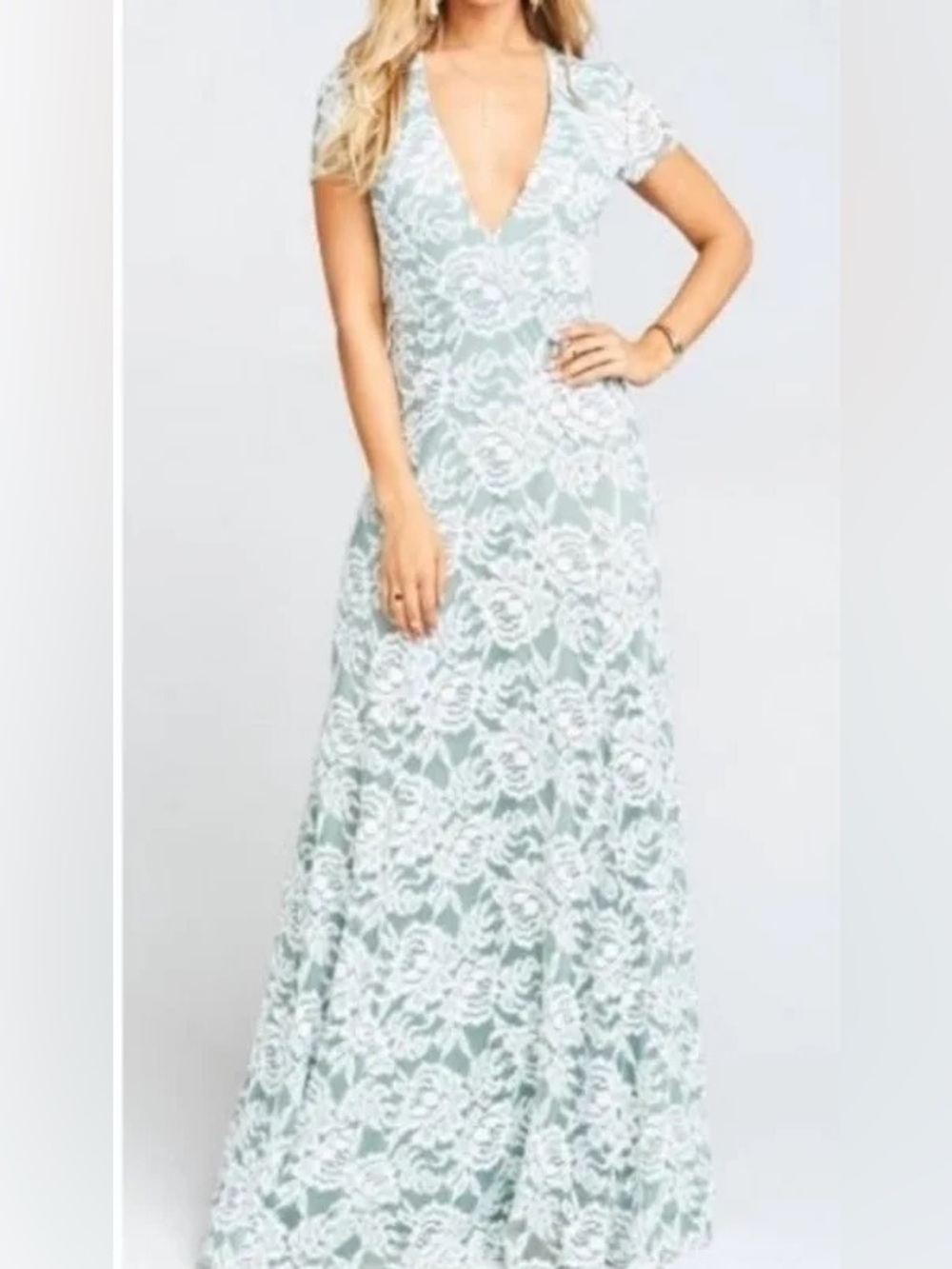 Show Me Your MuMu Eleanor Lovers Lace Maxi Dress NWT Large